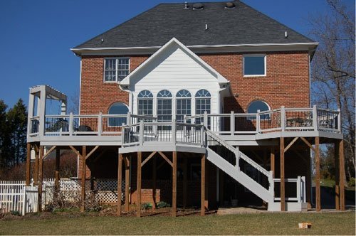Sunroom addition exterior